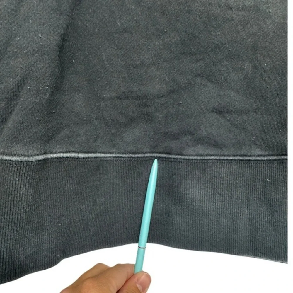 Marissa‎ Webb Black Cotton Funnel Neck Zip Sweatshirt Women's XS - Picture 7 of 9